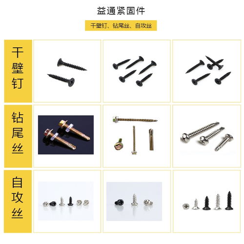 自攻丝供应量大从优，益通紧固件助力高效生产
